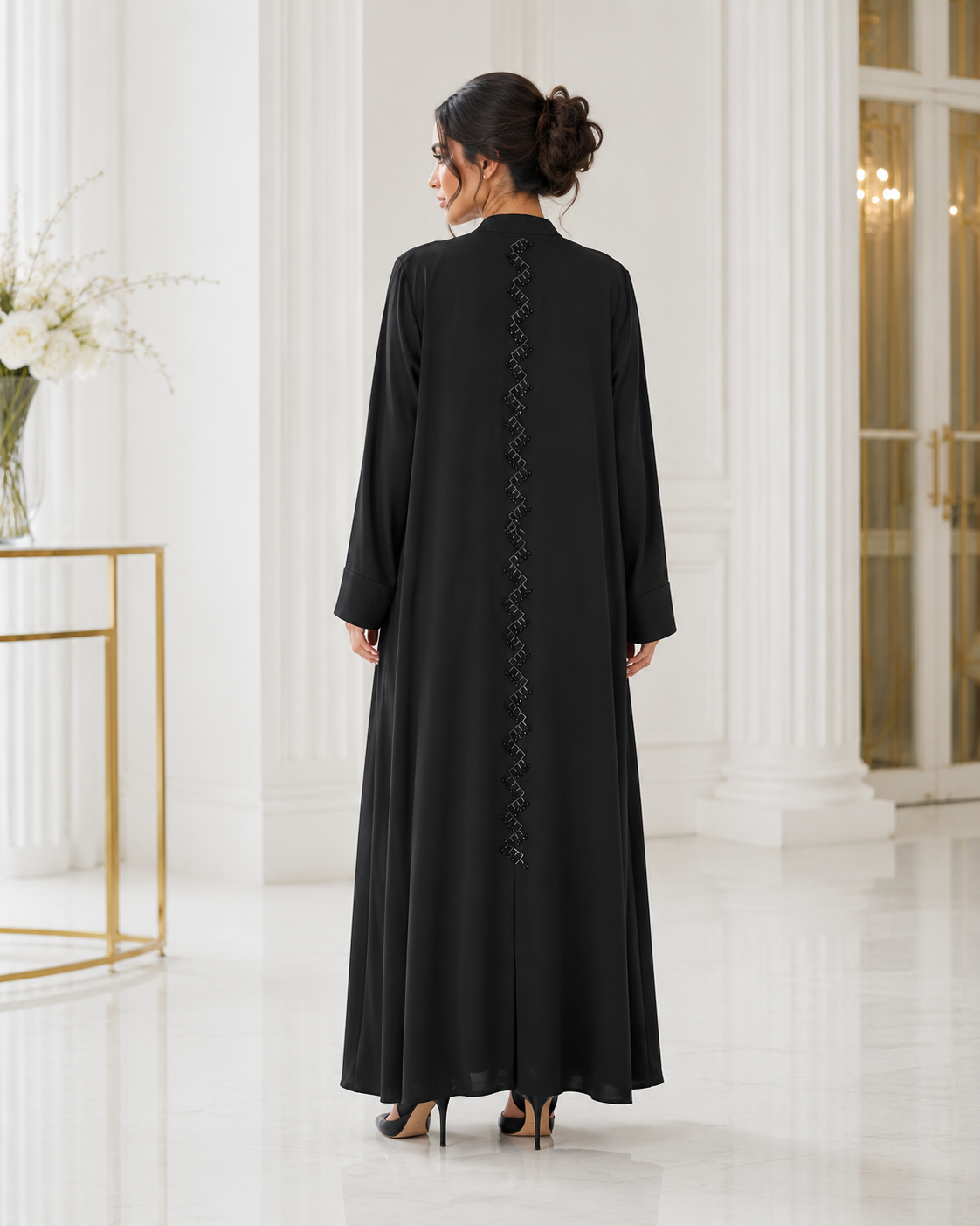 Midnight Pearl Abaya