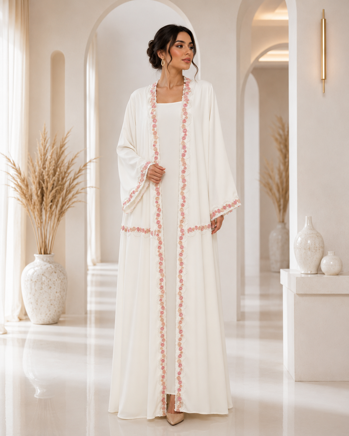 Blush Blossom Abaya